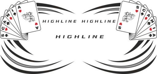 Наклейки фанера Scania HIGHLINE_v10_green