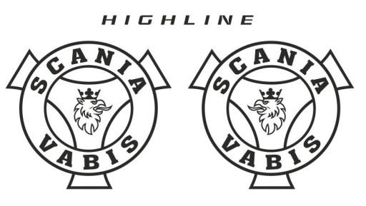 Наклейки фанера Scania HIGHLINE_v13_green