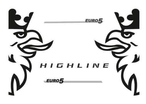 Наклейки фанера Scania HIGHLINE_v4_green