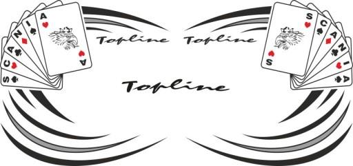 Наклейки шпон SCANIA TOPLINE_v10_green