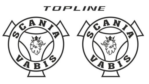 Наклейки шпон SCANIA TOPLINE_v13_green