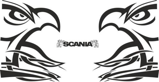 Наклейки шпон SCANIA TOPLINE_v8_green