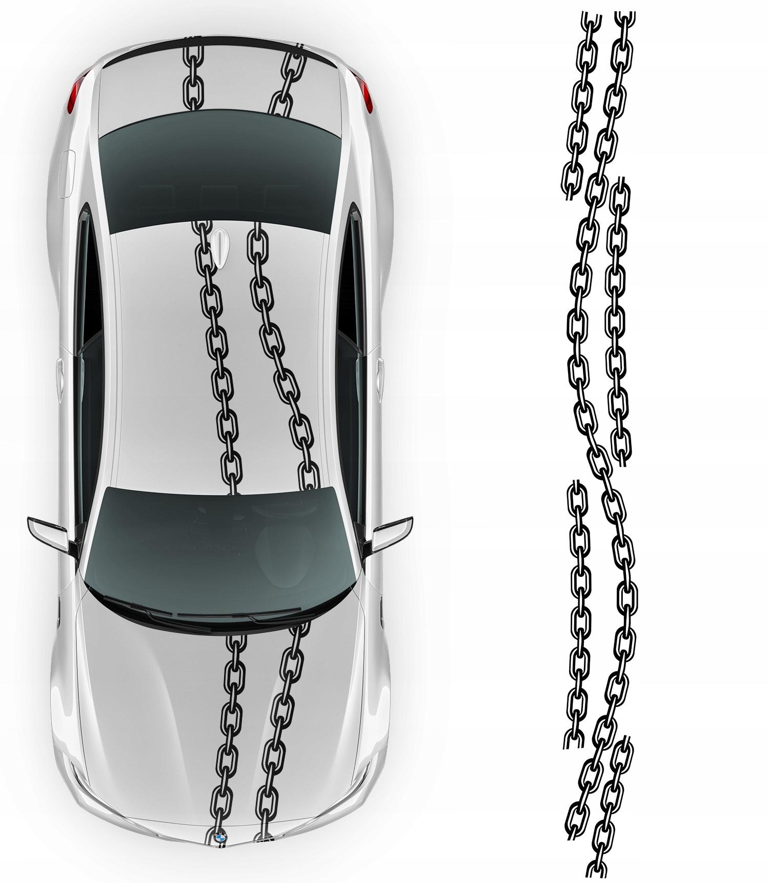 Наклейки ремни на цепи автомобиля 485 см x 43 см