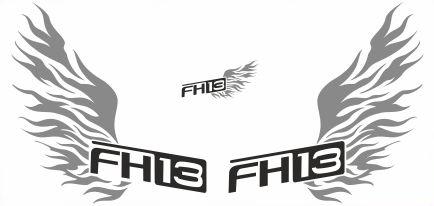 Наклейки полимер _ _ VOLVO FH3 V8 _ _ _ green