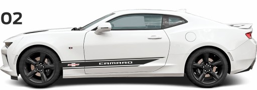 Наклейки бічні смуги Chevrolet Camaro SS 02