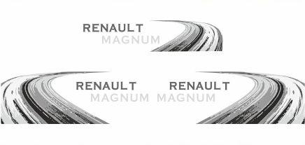 Наклейки RENAULT MAGNUM v8_polimer_green