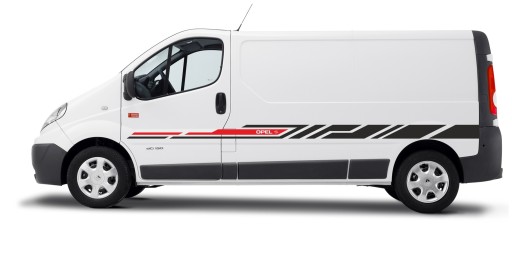 Наклейки Renault Trafic Opel Vivaro LONG L2 New Line SPORT 2 цвета