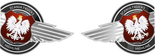 Наклейки Scania HIGHLINE _ v37_ _ _ полімер _ green