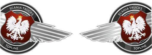 Наклейки Scania TOPLINE _ v37_ _ _ полімер _ green
