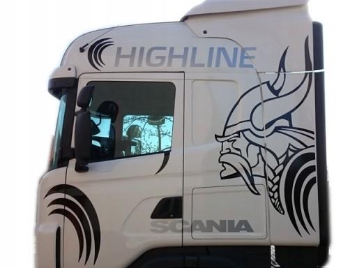 Наклейки SCANIA Topline Highline Викинг зам. гриф