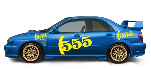 Высокое качество Subaru IMPREZA WRC 555 наклейки