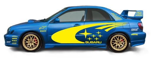 Наклейки Subaru IMPREZA WRC STI высокое качество полимер