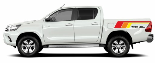 Наклейки на боковые части Toyota HILUX TRD OFF ROAD + 3 цвета