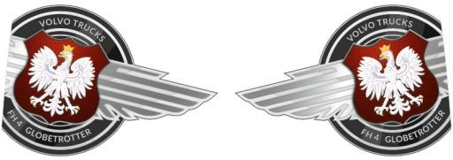 Наклейки VOLVO FH4 _ v16_ _ _ полімер _ green