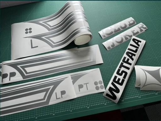 Наклейки VW T3 Joker Club * НАБОР* кемпер WESTFALIA