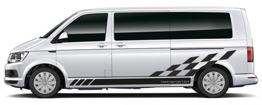 Наклейки VW T5 T6 Transporter, смуги + шах