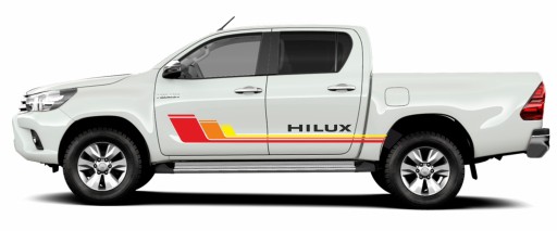 3-цветные боковые наклейки Toyota HILUX комплект 01