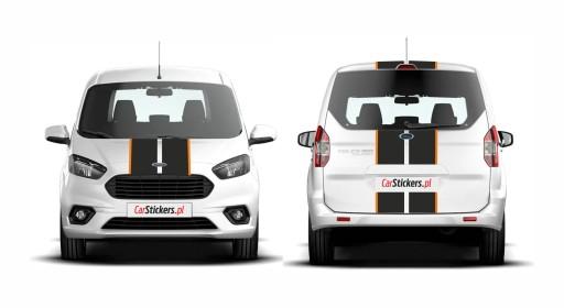 Наклейки капот, задний Ford Tourneo Courier - 2 цвета