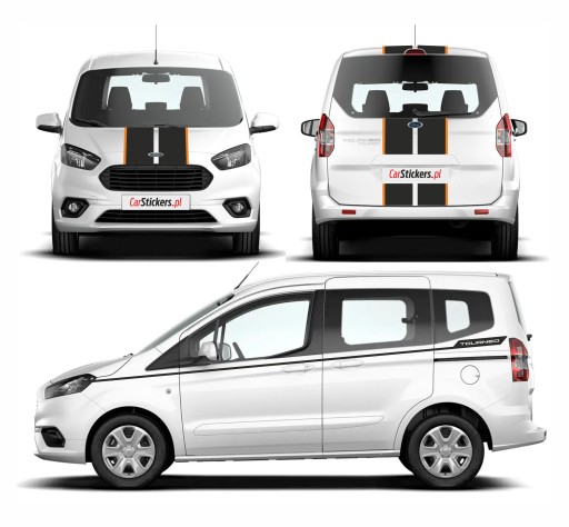 Наклейки капот, задняя и боковые стороны Ford Tourneo Courier