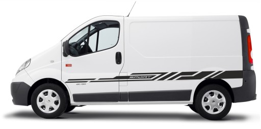 Наклейки на Renault Trafic Opel Vivaro L1 New Line SPORT 1 цвет