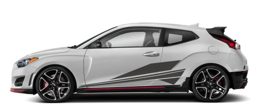 Бічні наклейки Hyundai Veloster 02