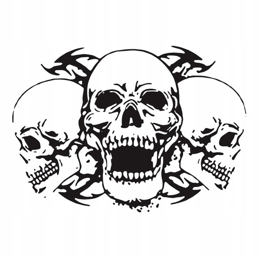 Наклейки на капот автомобиля - черные