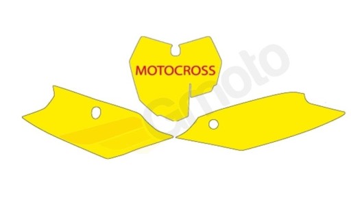 3519/000006 - Наклейки Blackbird KTM SX старт на борт, чорні