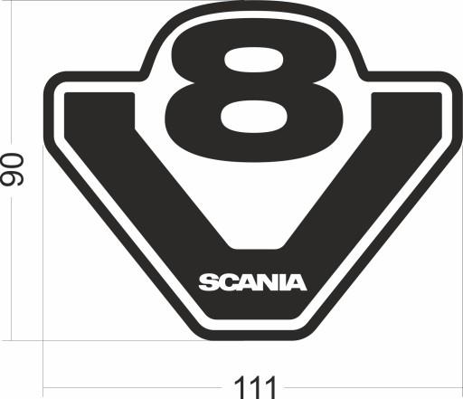 Наклейки для тюнинга Scania V8 высокого качества