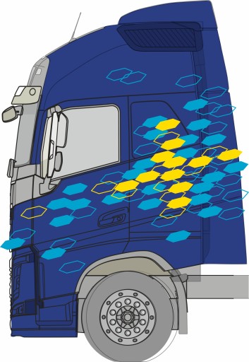 Тюнінг наклейки для Volvo Hexagons 01