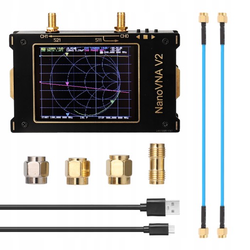 Антенний аналізатор NanoVNA V2 3.2'' 50KHz~3GHz