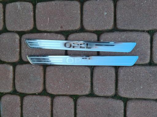 Надписи на порогах накладки Opel Insignia