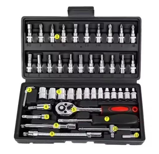 Розетка для ремонту автомобіля, набір гайкових ключів, інструменти