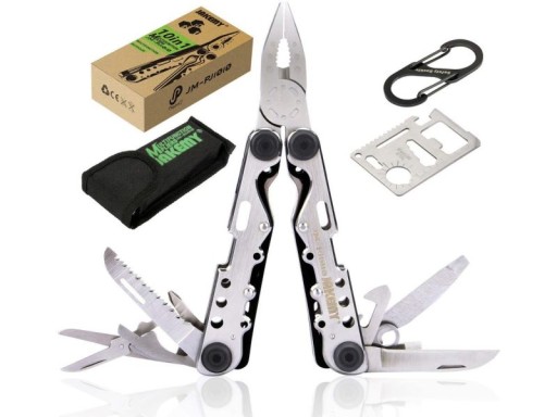 Jakemy Multitool 10in1 — плоскогубцы, нож, пила, ручка