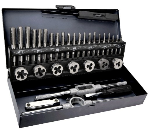 Плашки и метчики М3-М12, 32 шт 14А426 TOPEX