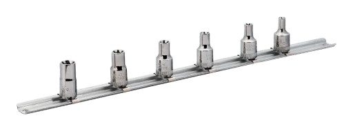 Головки TORX 1/4 дюйма, 6 шт. на рейке BAHCO