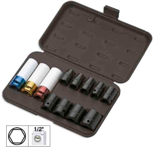 Ковпачки 10-27 і 17-21 мм для колісних дисків, 12 шт.