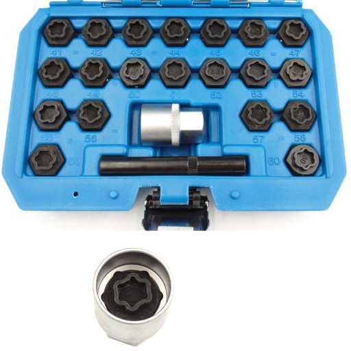 Головки для болтов крепления колесных дисков BMW, 22 шт.