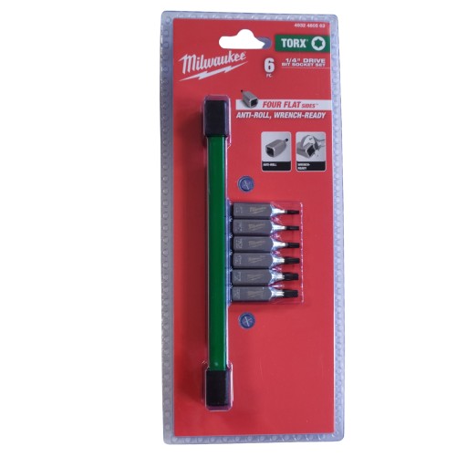 Головки хвостовика на рейку TORX 1/4