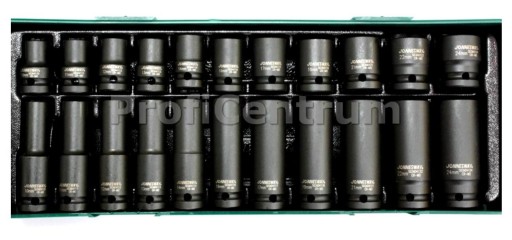 Головки ударні 1/2' короткі довгі 10-24мм 22 шт