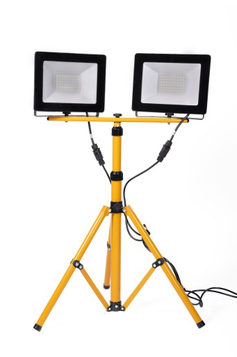 Світлодіодний прожектор 2x50w 6400K на штативі з кабелем