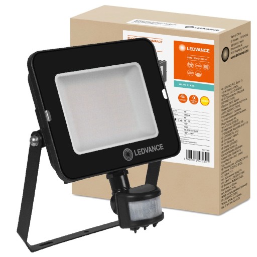 50W 3000K светодиодный прожектор LEDVANCE датчик движения