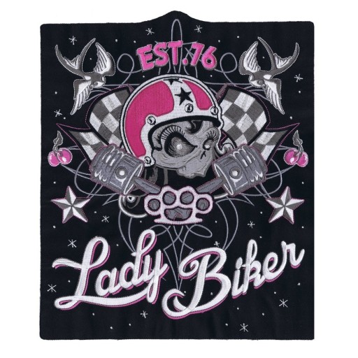 Патч Lethalthreat Lady Biker Large 25, 5x30cm