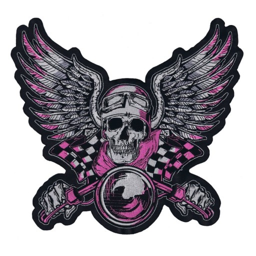 Патч Lethalthreat Pink Biker Large 28x26cm