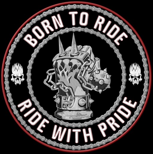 Патч для Born To Ride with Pride кулак XL вишитий з грілкою