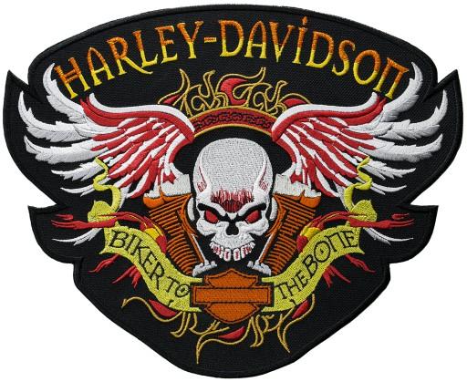 Значок на заднюю панель HARLEY-DAVIDSON 26X21 см вышивка