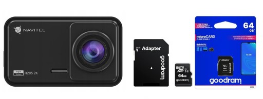 Navitel R285 Автомобильный регистратор с камерой G-Sensor + 64 ГБ Goodram