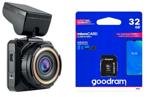 Navitel R600 QUAD Автомобильная камера, видеорегистратор Full HD + карта 32 ГБ