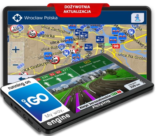 Навигация для грузовика TIR iGO Primo GPS7014