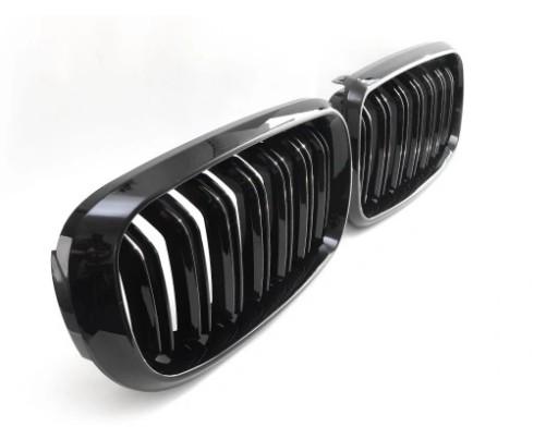 Почка гриль BMW X5 X6 F15 F16 черный глянец