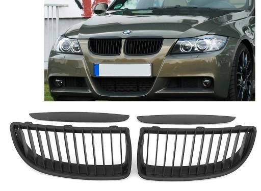 Решетка для почек, манекен BMW E90 E91 04-08 черный матовый